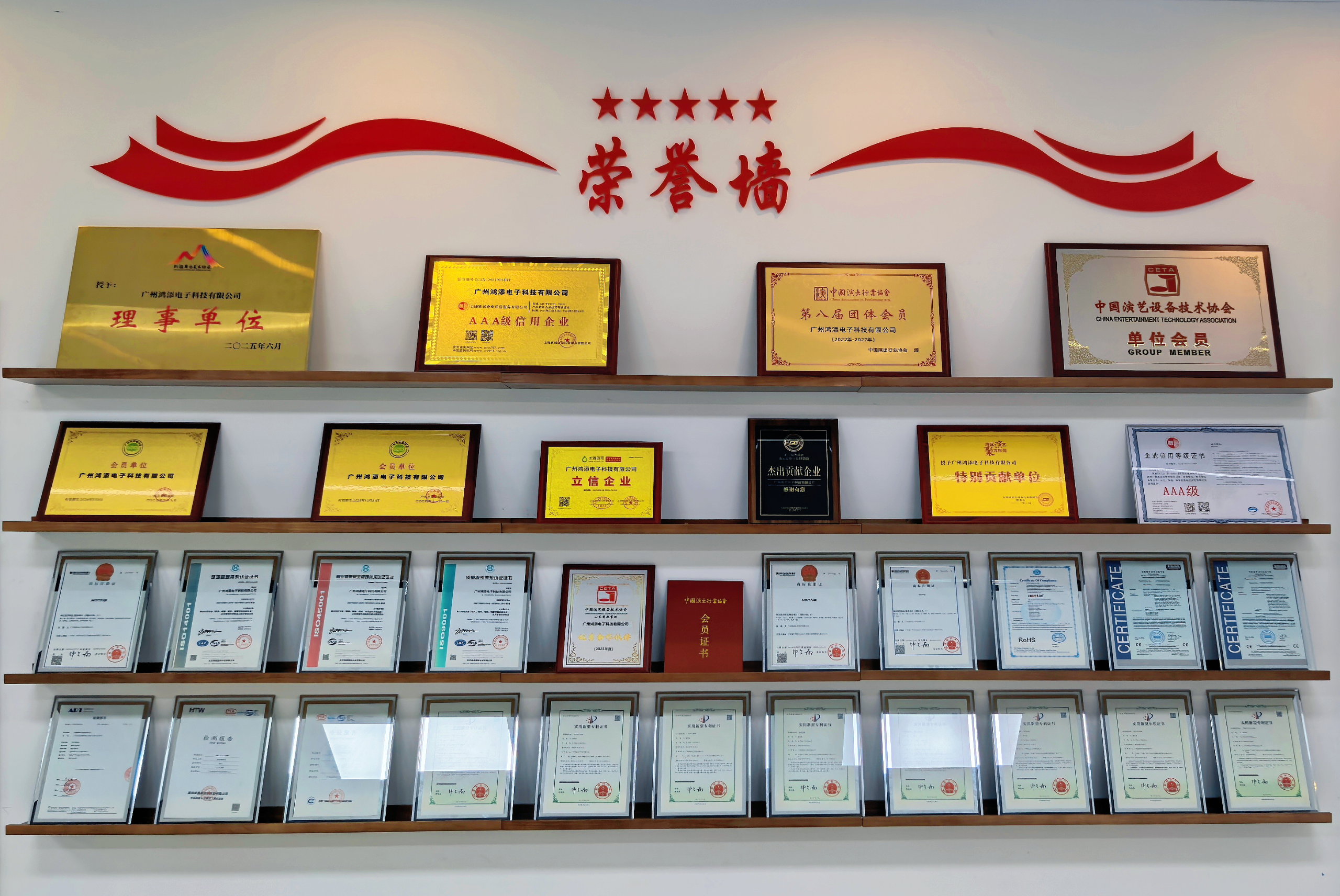 Hontim Enterprise Certificates and Honors